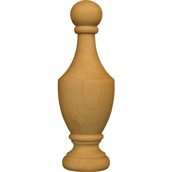 Osborne Wood Products 6 x 2 x 2 Heritage Bedpost Finial in Red Oak - 3003O