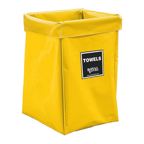 Royal Basket Trucks X-Frame Bag, 6 Bu, YL Vinyl, Towels - R06-YYX-XTN