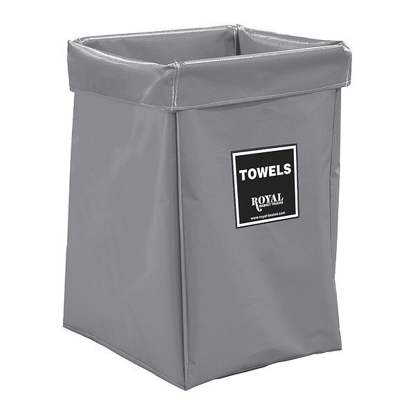 Royal Basket Trucks X-Frame Bag, 6 Bu, GR Vinyl, Towels - R06-GGX-XTN