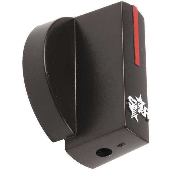 Star Control Knob, 1.7 in L x 1.65 in W, Alloy Steel, Black - 2R-Z1854
