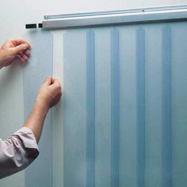 Kason Curtain Kit, 38" x 84", 0.06" Thick, 6"Wide - 401SA6063884