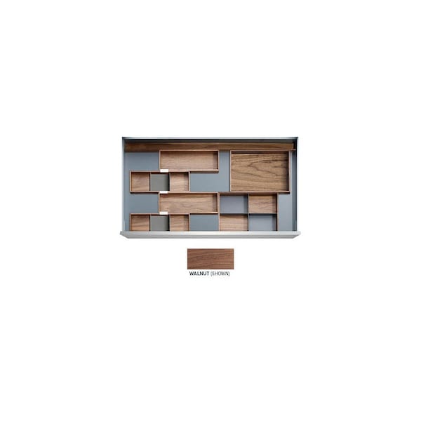 Straightline Drawer Insert Kit Bogota 24 Walnut for 27-1/2 - 30 Drawer Width - BOGOTA-WAL