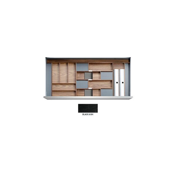 Straightline Drawer Insert Istanbul 30 Black Ash for 33-1/2 - 36 Drawer Width - ISTANBUL-BLK