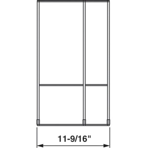 Blum 11 - .56 In. Orga Line For Wood Drawers - Stainless Steel - BZHI.533FI3A
