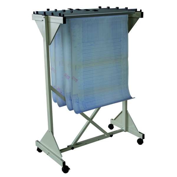 Zoro Select Drop/Lift Mobile Plan Center fits 24" to 42" Clamps - 4KH75