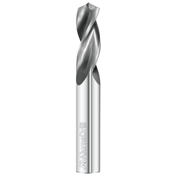 Fullerton Tool 3-Flute - 130 Degree Point - 1565 AlumaDrill Drills, RH Spiral, Hi-Performance, Stub, 1/4 - 19024