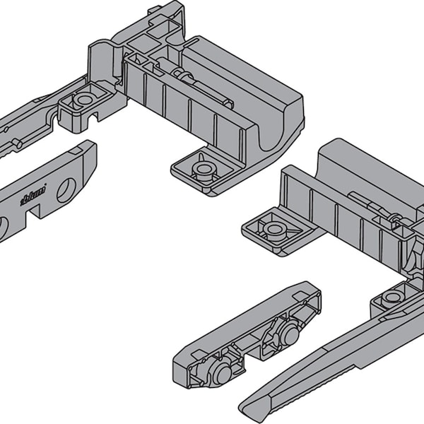 Blum Face Frame Pull Out Shelf Lock for Movento and Tandem 563. & 563H Slides - 295H5750
