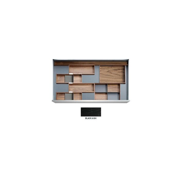 Straightline Drawer Insert Kit Bogota 24 Black Ash for 27-1/2 - 30 Drawer Width - BOGOTA-BLK