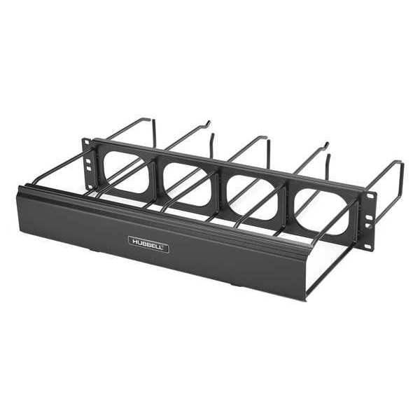 Hubbell Premise Wiring Dual Side Horiz Ring Manager, 14.46 in. D - HM177C