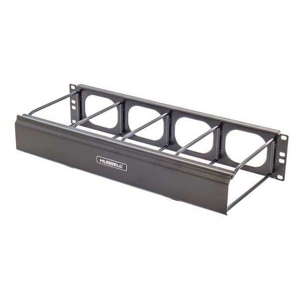 Hubbell Premise Wiring Horizontal Ring Manager, 5.16 in. H, Steel - HM37C