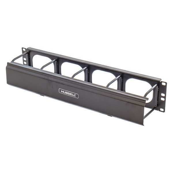 Hubbell Premise Wiring Horizontal Ring Managr, 5.16inH x 4.39inD - HM34C