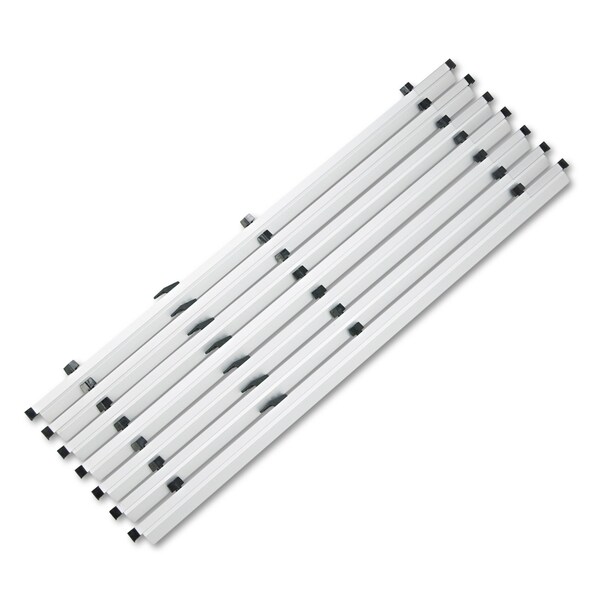 Safco Sheet File Hanging Clamps, 100 Sheets Per Clamp, 42" Length, PK6 - 50056