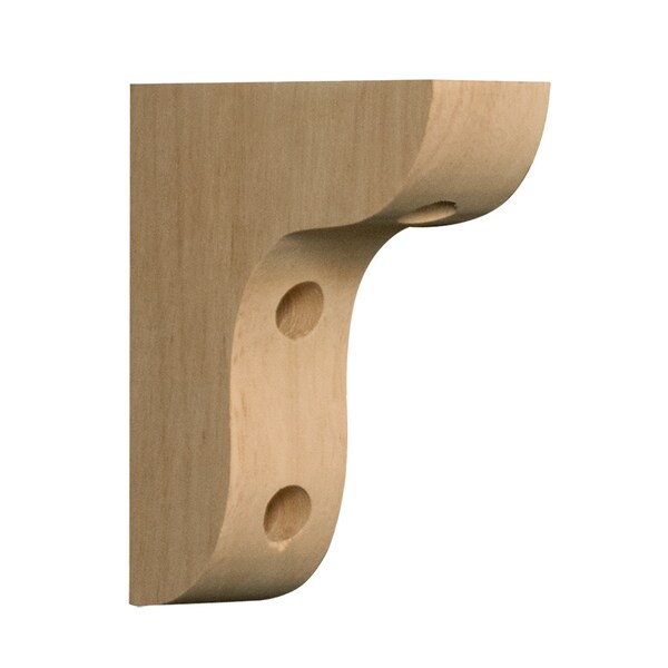 Osborne Wood Products 3 15/16 x 1 x 3 7/8 Table Skirt Support Bracket in Paintgrade - 952PG