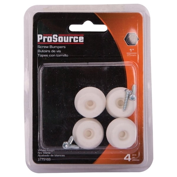 Prosource Furniture Bumper Pad, 1 in, Dome, Rubber - FE-S519-PS