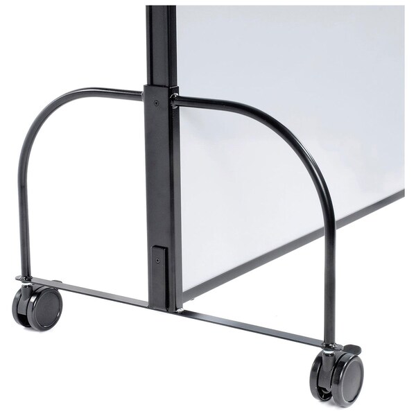 Global Industrial U-Leg Kit With Caster, 24W x 16-3/4H, 3 Dia Casters - 694857