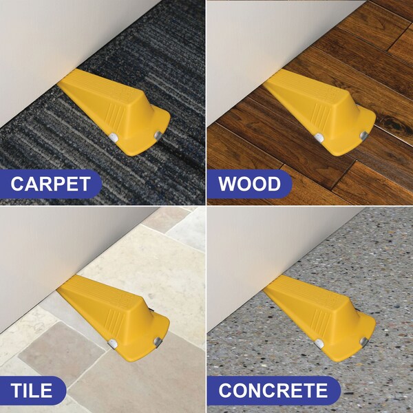 Master Mfg Magnetic Giant Foot Door Stop 6.75", PK6 - 967CS