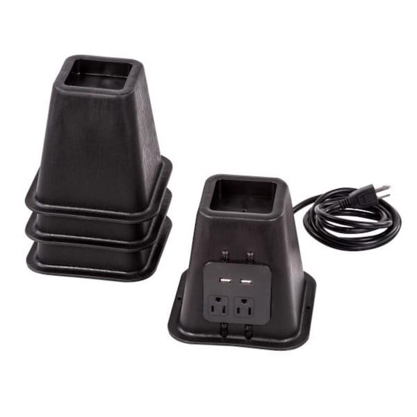 Honey-Can-Do Honey-Can-Do 6 in. H X 6.45 in. W X 6.45 in. L Plastic Bed Riser - STO-09675