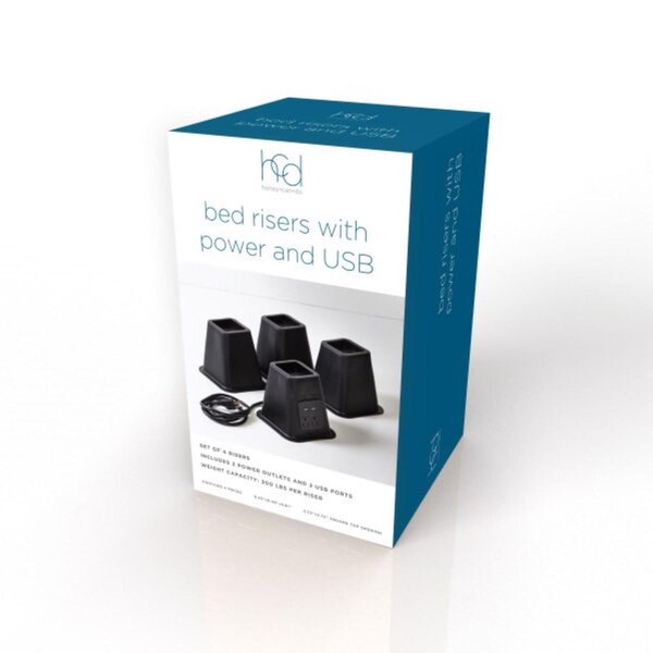Honey-Can-Do Honey-Can-Do 6 in. H X 6.45 in. W X 6.45 in. L Plastic Bed Riser - STO-09675