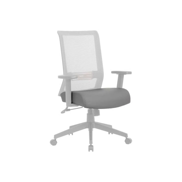 Boss Office Products Boss Antimicrobial Seat Cover - Vinyl - Gray - B6COV22