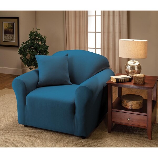 Madison Industries Madison  Stretch Jersey Chair Slipcover, Colbalt Blue - MA335299