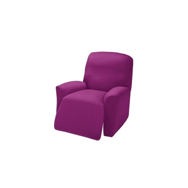 Bedding Beyond Stretch Jersey Large Recliner Slipcover, Purple - BE2454207