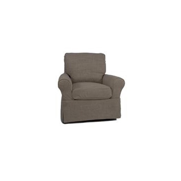 Sunset Trading Horizon Slipcovered Swivel Chair in Linen - SU-114993-466082