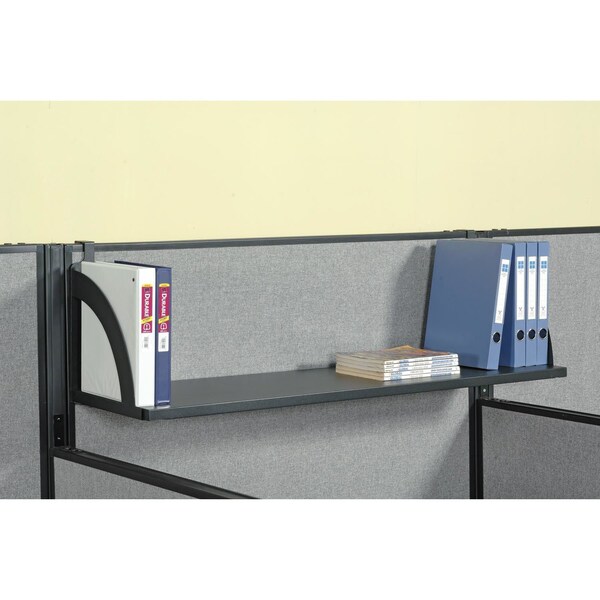 Global Industrial 60W Hanging Shelf, Black - 240261