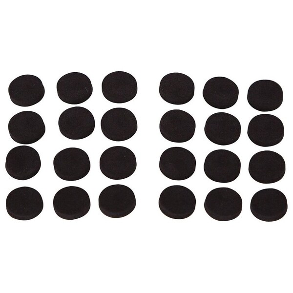 Prosource Furniture Gripper Pad, SBR, Black, 1/2 in Dia, 7/64 in Thick, Round - FE-50710-PS