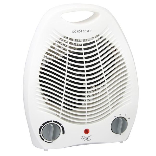 Vie Air Vie Air VA-207C 2-Settings White Office Fan Heater With Adjustable Thermostat - VA-207C