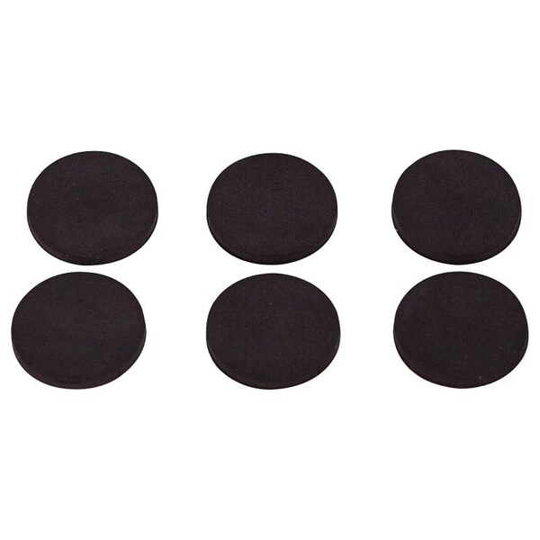 Prosource Furniture Gripper Pad, SBR, Black, 1 in Dia, 7/64 in Thick, Round - FE-50712-PS