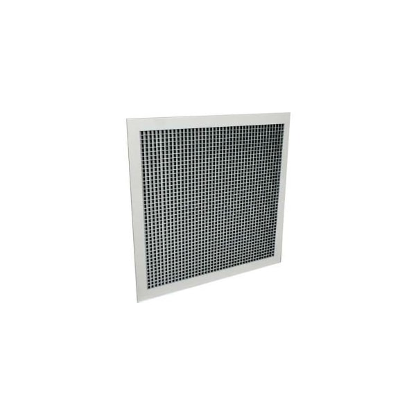 American Louver/Plasticade American Louver Sight Guard Return Grille W/ 45 Degree Sight Proof Core, 22" x 22", White - SG-22X22-RTW-1PK