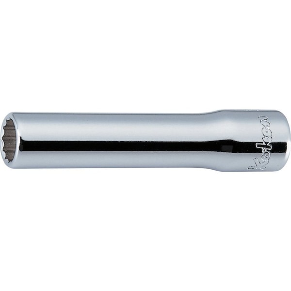 Ko-Ken Socket 3/16 de 12 puntas de 50mm de largo para uso aeroespacial con 1/4 de pulgada de cabeza cuadrada - AS2305A-3/16