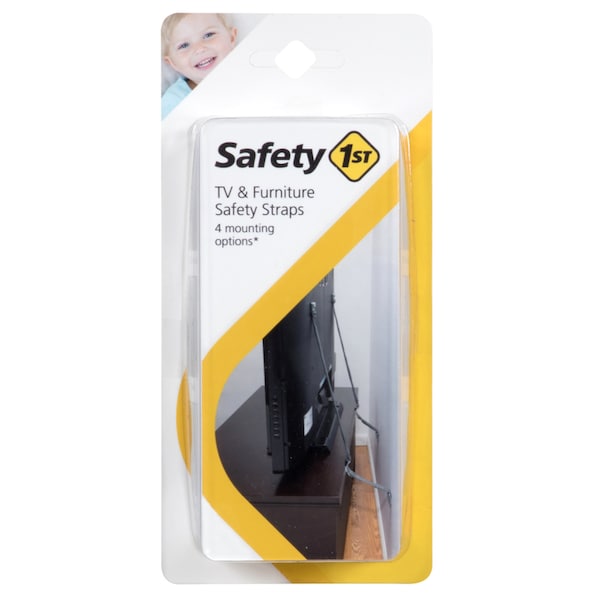 Safety 1St Safety 1st Black Nylon Furniture Strap 2 pk - HS304