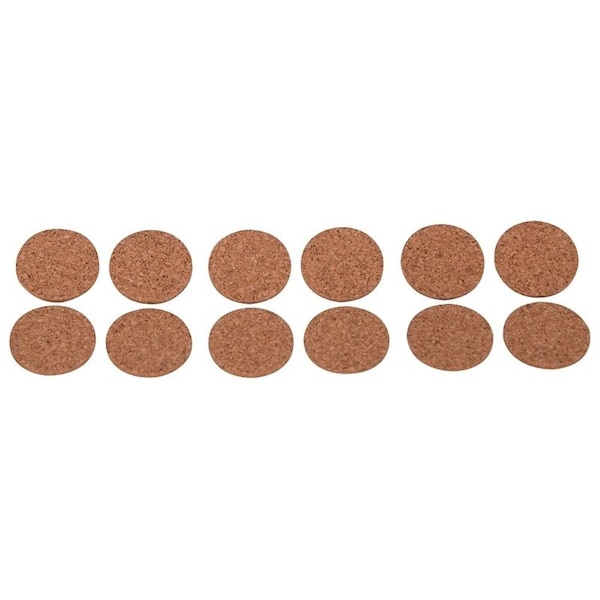 Prosource Furniture Pad, Cork, Brown, 1 in Dia, 5/64 in Thick, Round - FE-50702-PS