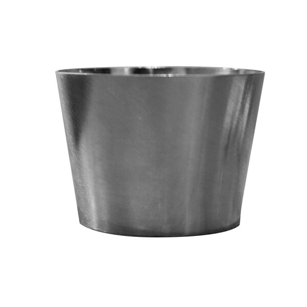 Osborne Wood Products 1 1/2 x 2 Round Tapered Ferrule in Brushed Aluminum Finish - 911AL