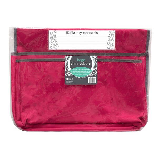 C-Line Products Large Chair Cubbie, 17, Sunset Red - 10417