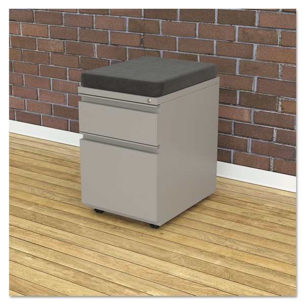 Alera Seat Cushion for File Pedestals, 14.88w x 19.13d x 2.13h, Smoke - ALEPC1511