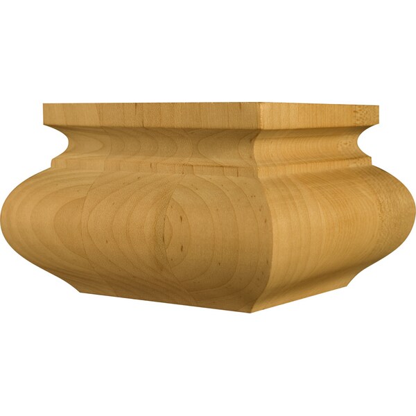 Osborne Wood Products 3 x 4 7/8 Short Square Couch Foot in Hickory - 4291H