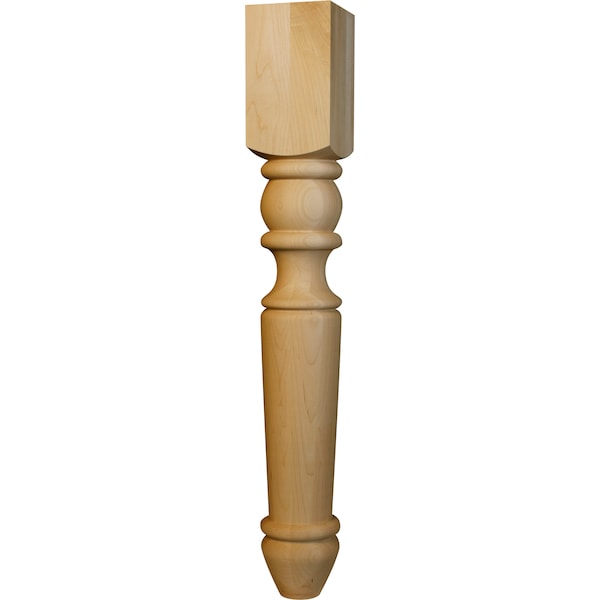 Osborne Wood Products 29 x 4 Portsmouth Dining Table Leg in Knotty Pine - 1114P