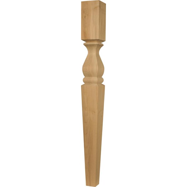 Osborne Wood Products 29 x 3 Blackburn Dining Table Leg in Alder - 1192A