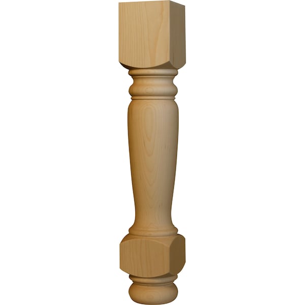 Osborne Wood Products 21 x 3 1/2 Heritage End Table Leg in Black Walnut - 1235W