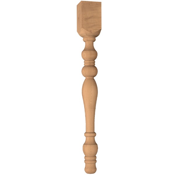 Osborne Wood Products 29" x 3 1/2" Herrickson Dining Table Leg in Knotty Pine - 2134P