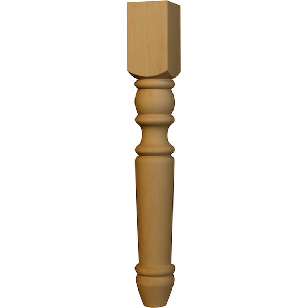 Osborne Wood Products 21 x 2 3/4 Portsmouth End Table Leg in Hard Maple - 1214HM