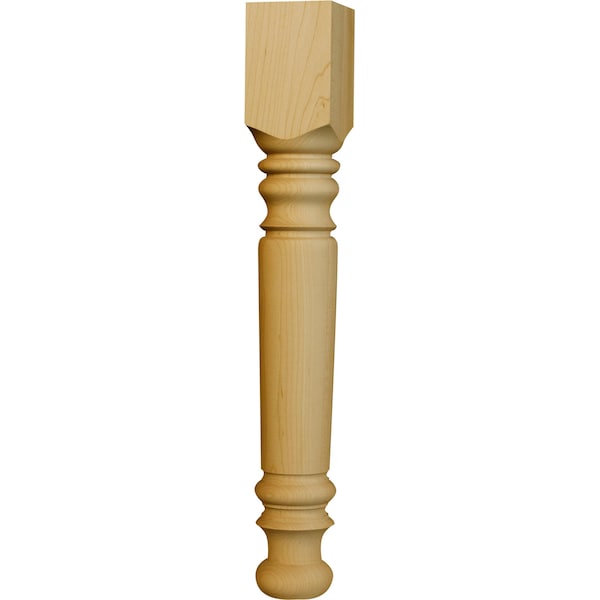 Osborne Wood Products 18 x 2 1/2 Farm Coffee Table Leg in Cherry - 1340C