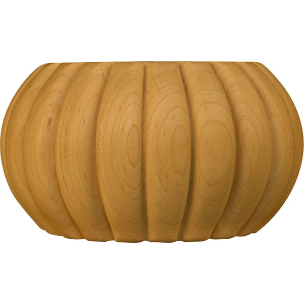 Osborne Wood Products 3 x 5 Fluted Round Bun Foot in Hickory - 4001H