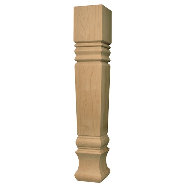 Osborne Wood Products 29 x 5 Husky Square Farm Dining Table Leg in Alder - 1142A