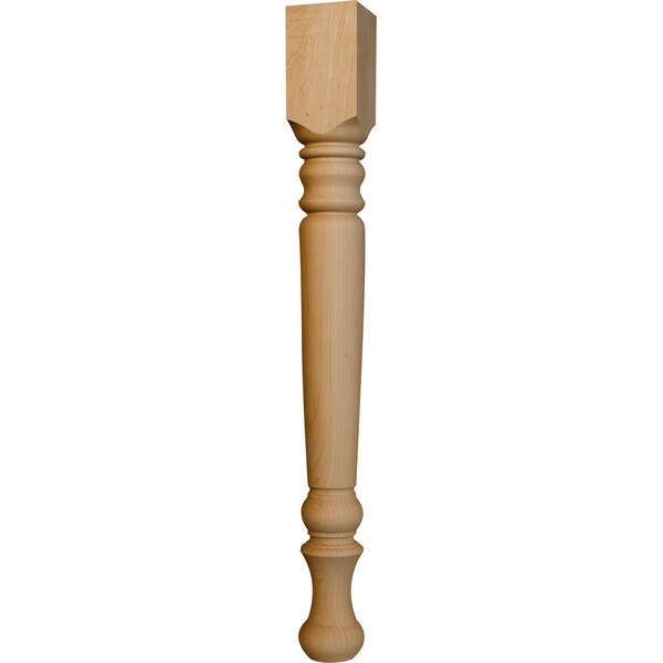 Osborne Wood Products 29 x 3 Farm Dining Table Leg in Cherry - 1020C