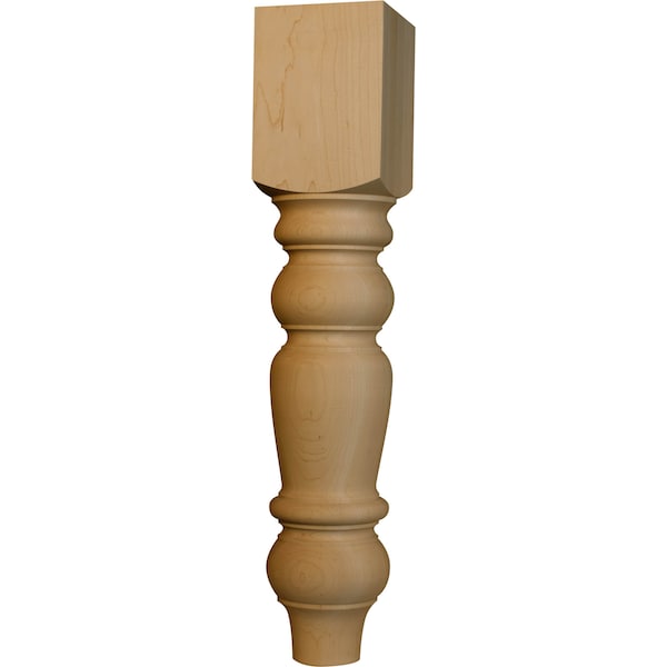 Osborne Wood Products 29 x 5 Husky Dining Table Leg in Black Walnut - 1109W