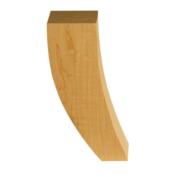 Osborne Wood Products 8 x 2 1/2 x 1 3/4 Modern Sofa Foot in Western Red Cedar - 6136WRC