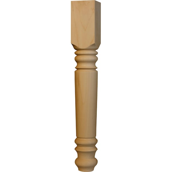 Osborne Wood Products 21 x 2 3/4 Farm End Table Leg in Knotty Pine - 1250P